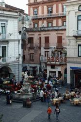 The central piazza in Amalfi